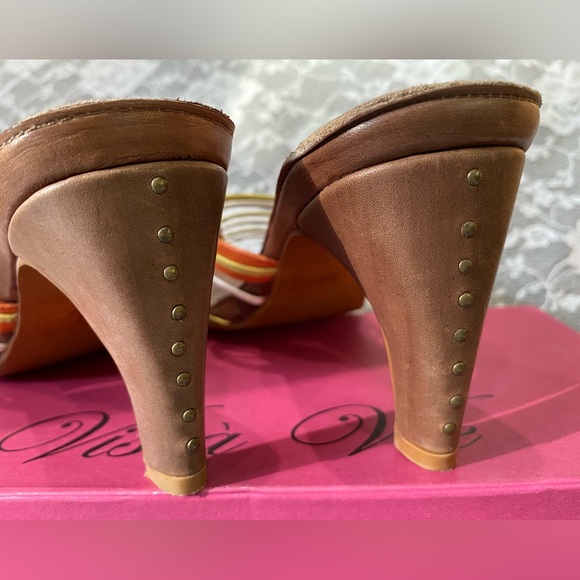 Women’s Orange and Green Sandals Size 10 - Picture 5 of 9